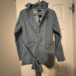 Boohoo denim blazer